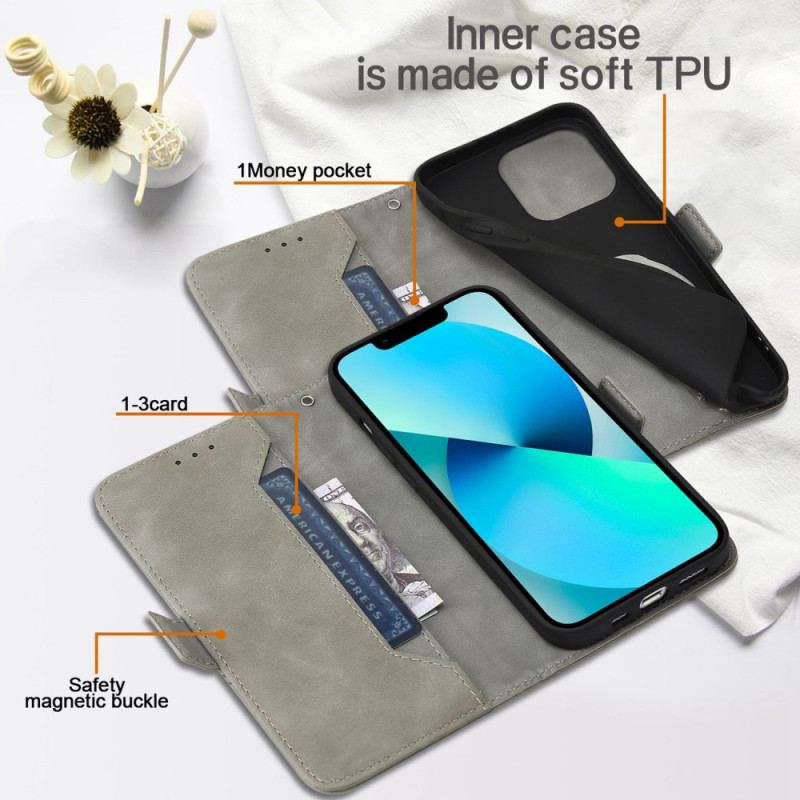 Capa Folio Para Oppo A54 5G / A74 5G Couro Sintético Rfid