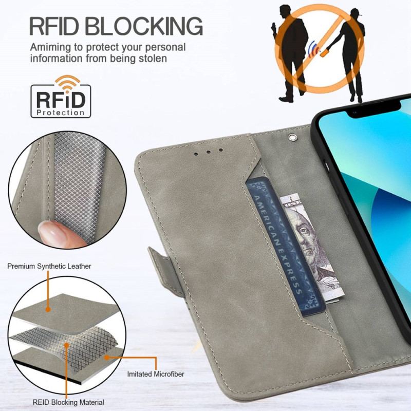 Capa Folio Para Oppo A54 5G / A74 5G Couro Sintético Rfid