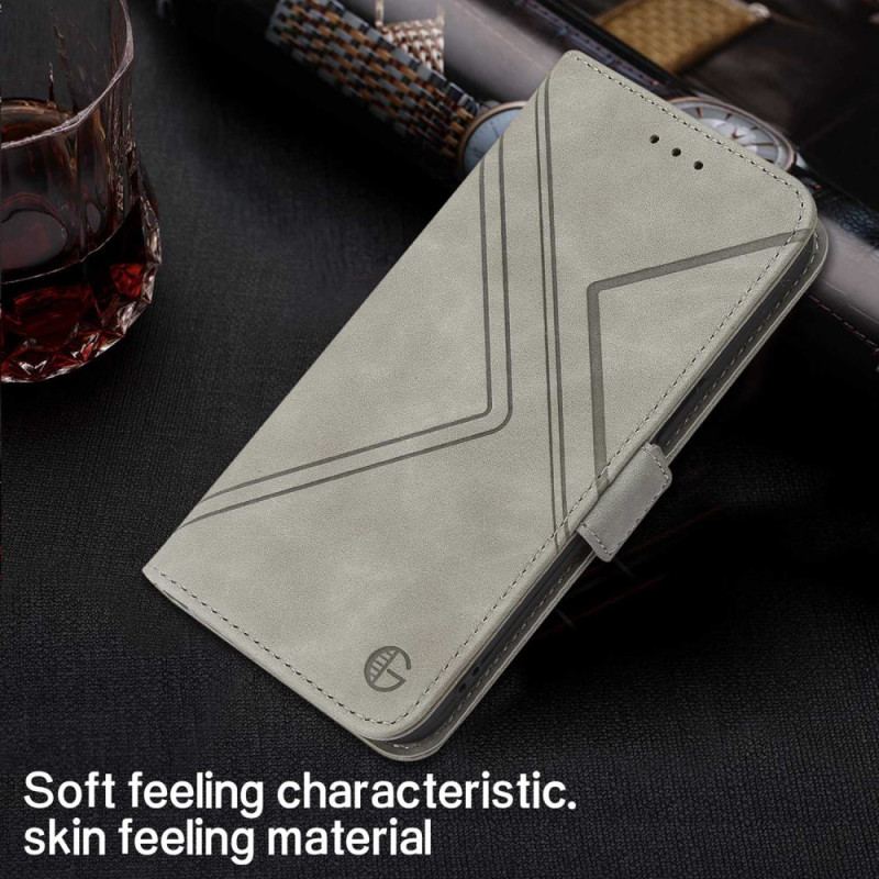 Capa Folio Para Oppo A54 5G / A74 5G Couro Sintético Rfid