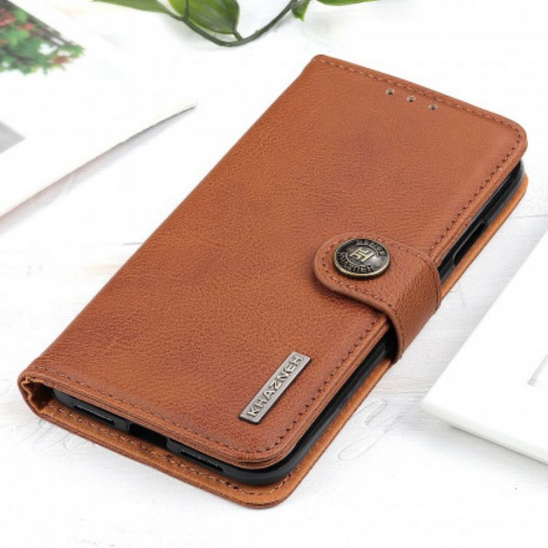 Capa Folio Para Oppo A54 5G / A74 5G Imitação De Couro Khazneh