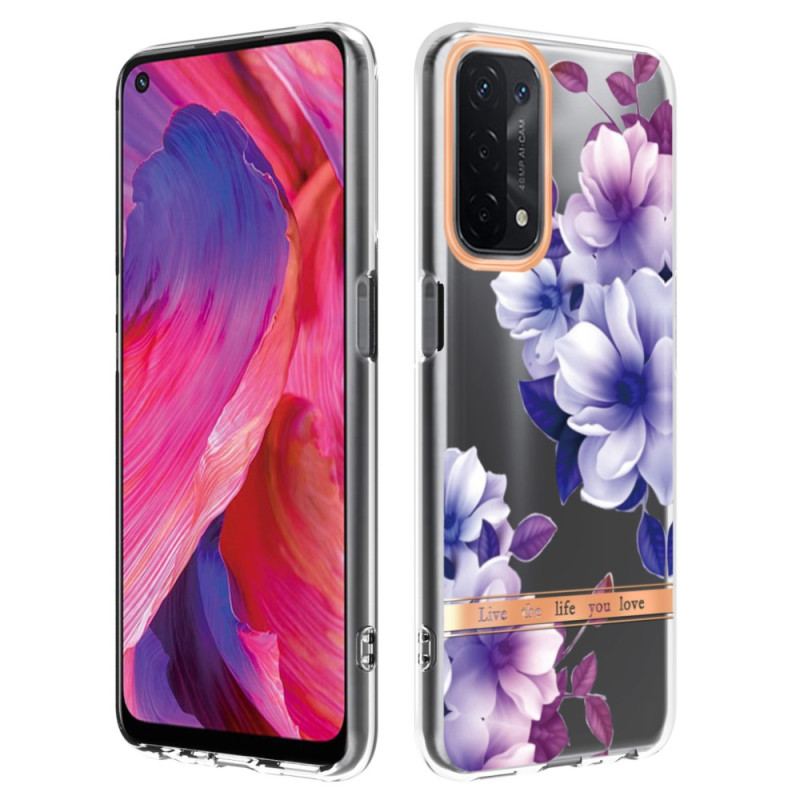 Capa Para Oppo A54 5G / A74 5G Floral Sem Costura