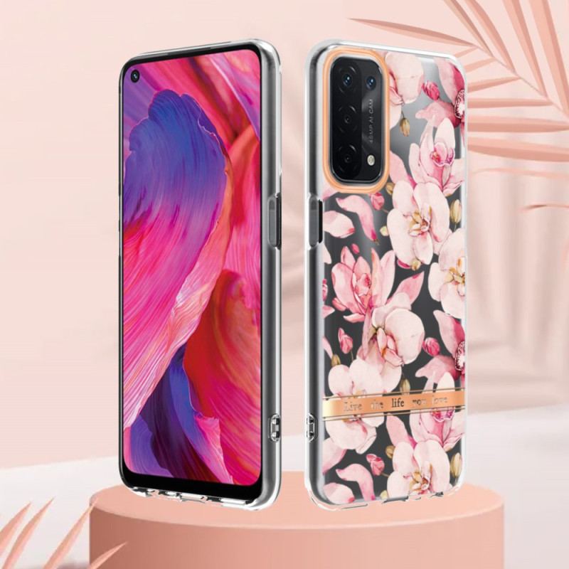 Capa Para Oppo A54 5G / A74 5G Floral Sem Costura
