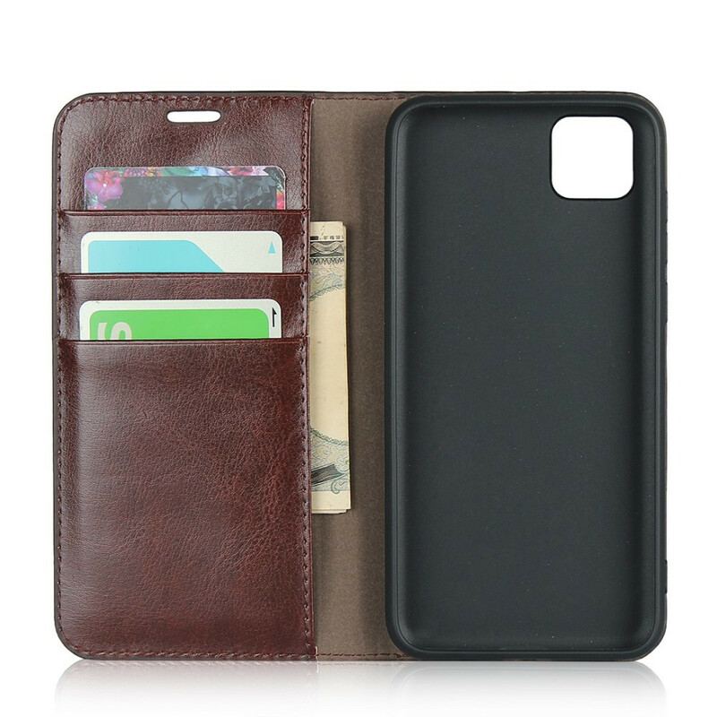 Capa De Celular Para Huawei Y5p Flip Couro Legitimo