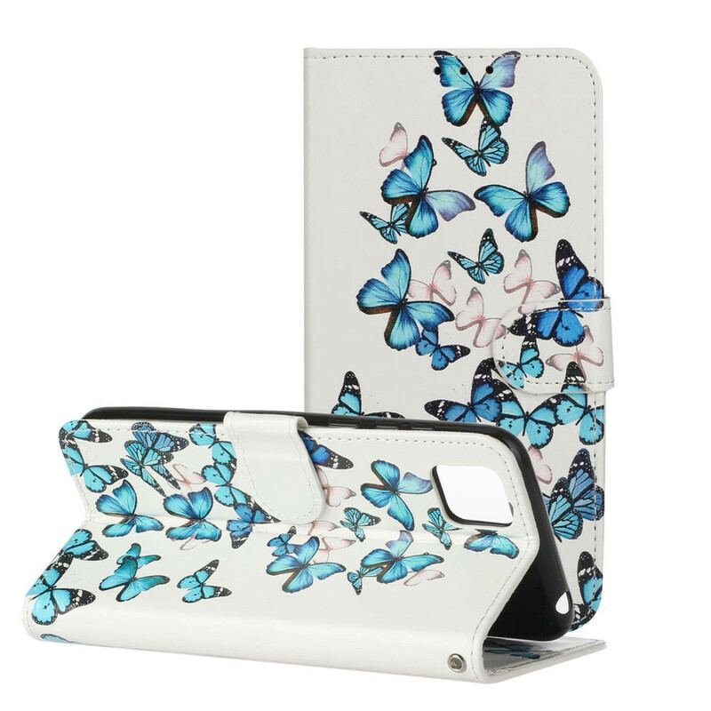 Capa De Celular Para Huawei Y5p Flip Miríade De Borboletas