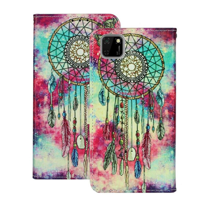 Capa Em Pele Para Huawei Y5p Mandala Encantada