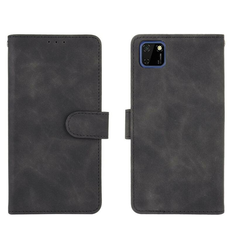 Capa Folio Para Huawei Y5p Efeito Couro Estilo Empresarial