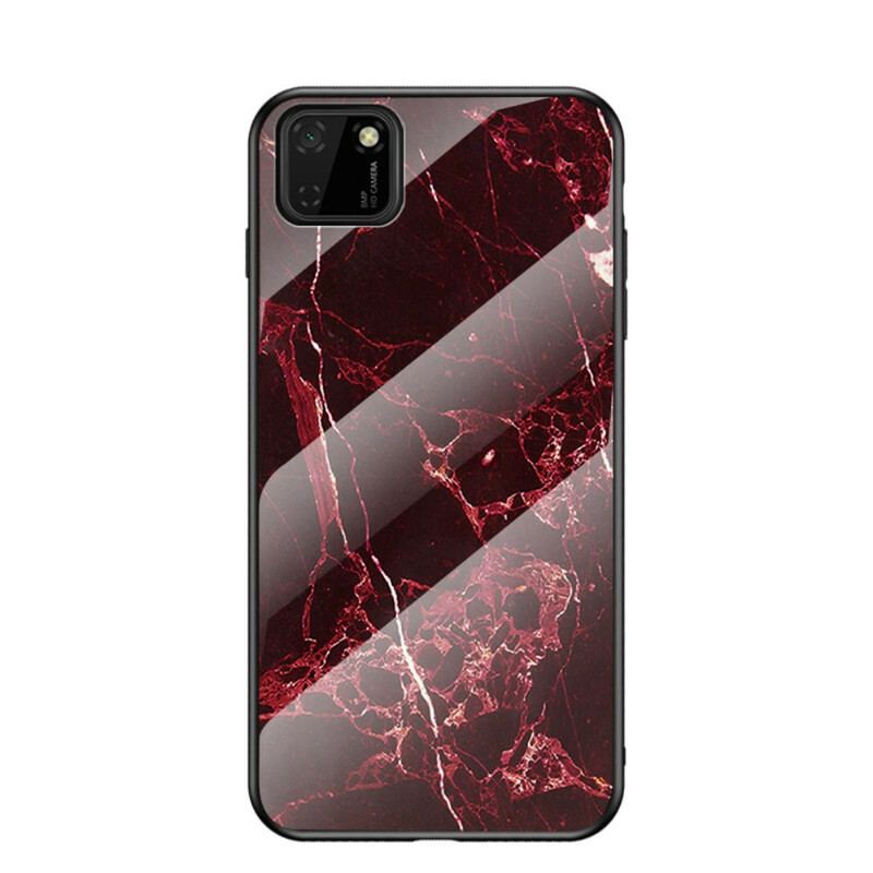 Capa Para Huawei Y5p Cores Mármore Vidro Temperado