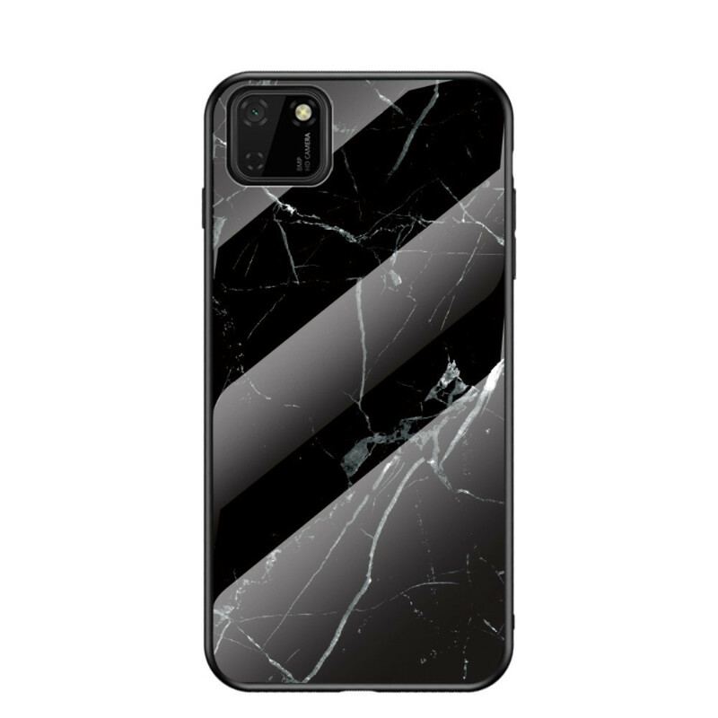 Capa Para Huawei Y5p Cores Mármore Vidro Temperado