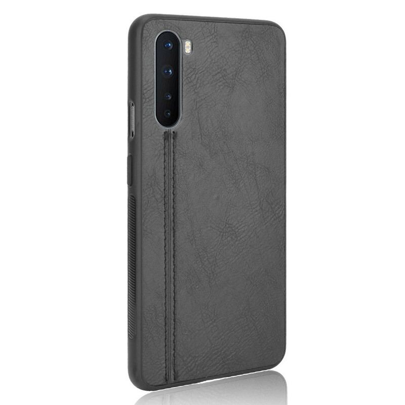 Capa De Celular Para OnePlus Nord Costura De Couro Estilo