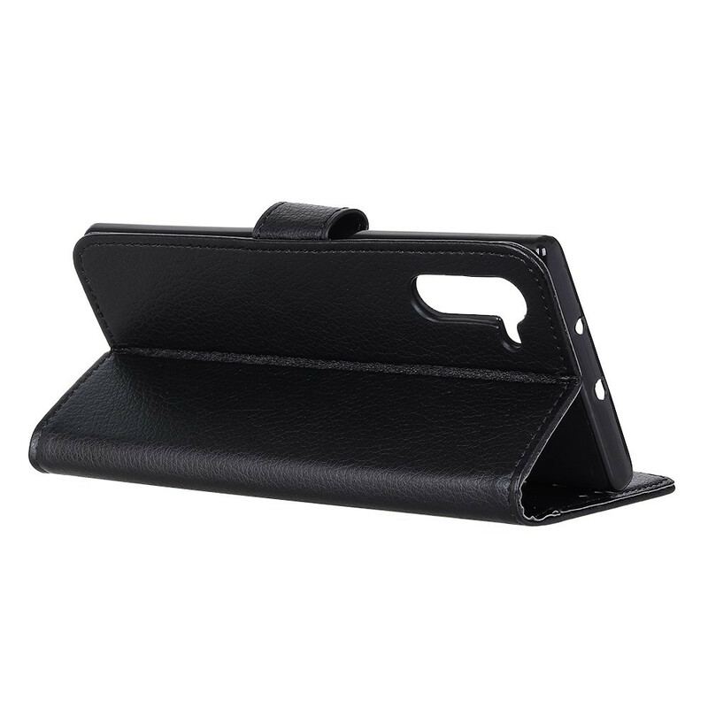 Capa Em Pele Para OnePlus Nord Tradicionalmente Lichia
