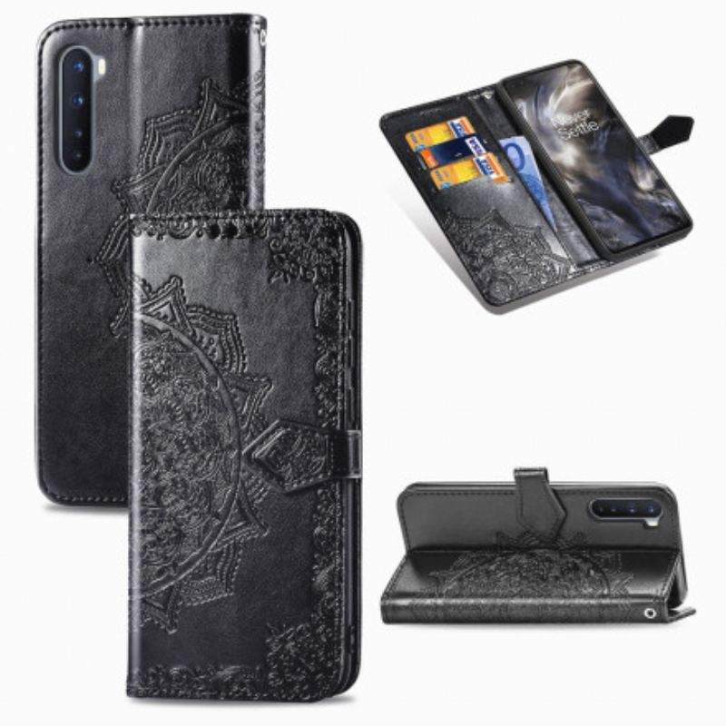 Capa Flip Para OnePlus Nord Mandala Idade Média