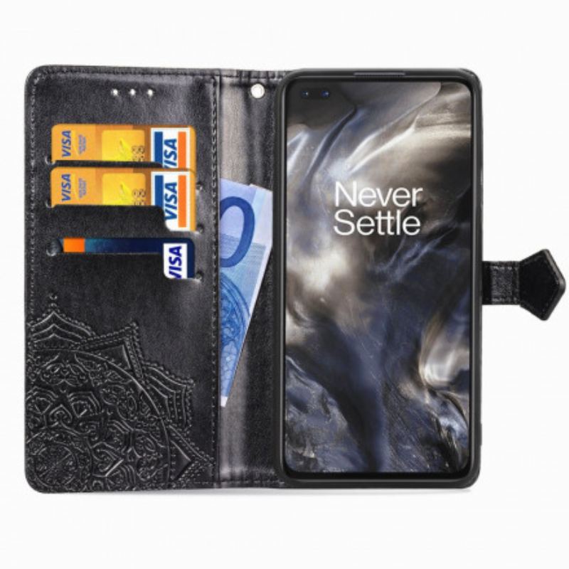 Capa Flip Para OnePlus Nord Mandala Idade Média