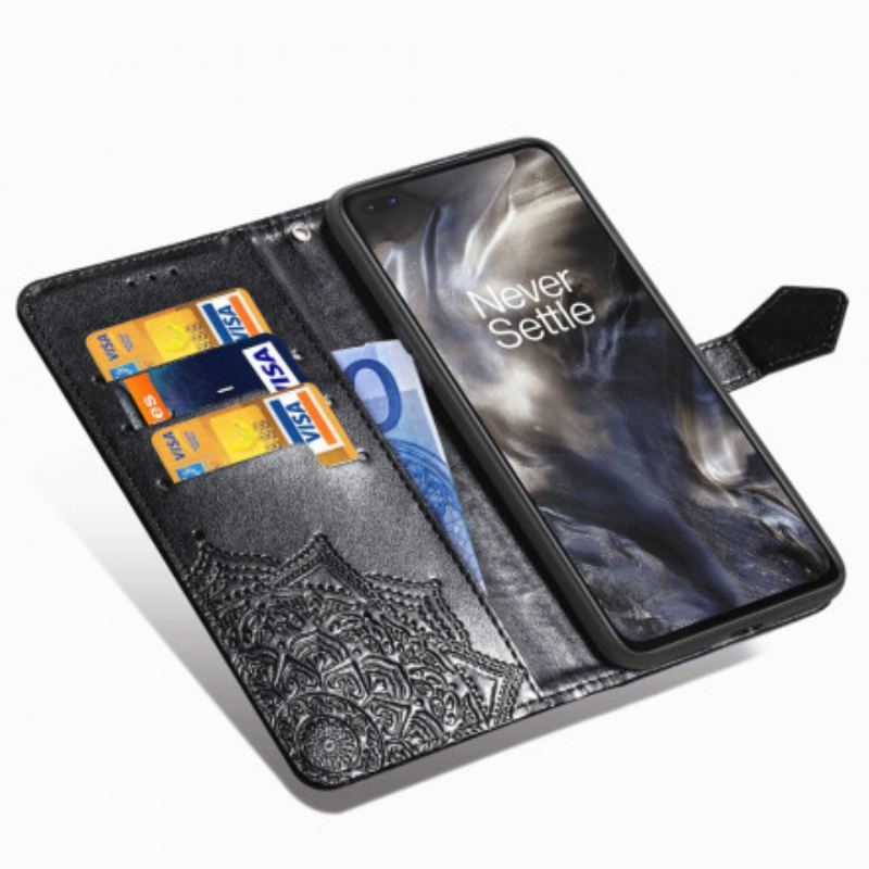 Capa Flip Para OnePlus Nord Mandala Idade Média