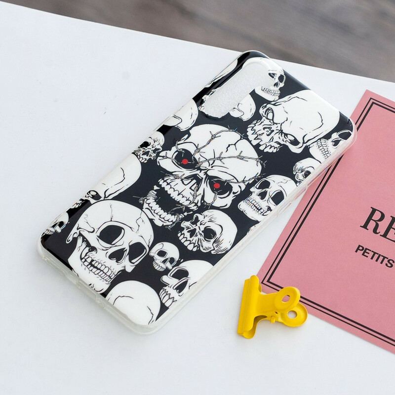 Capa Para OnePlus Nord Cuidado Crânios Fluorescentes