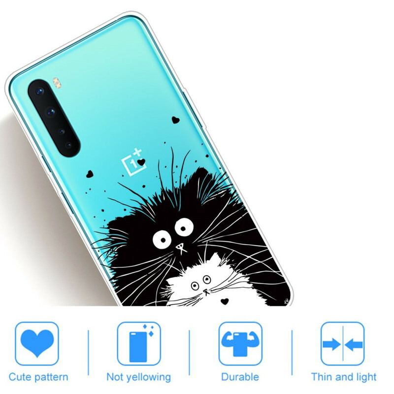 Capa Para OnePlus Nord Olha Os Gatos