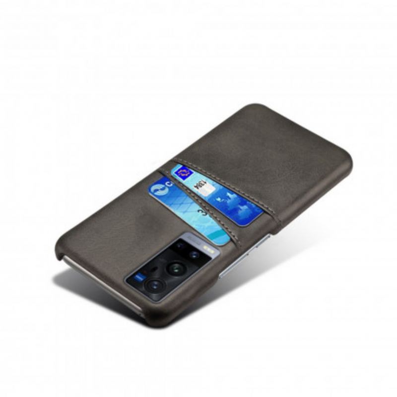Capa Para Vivo X60 Pro Plus Titular De Cartão Duplo Ksq