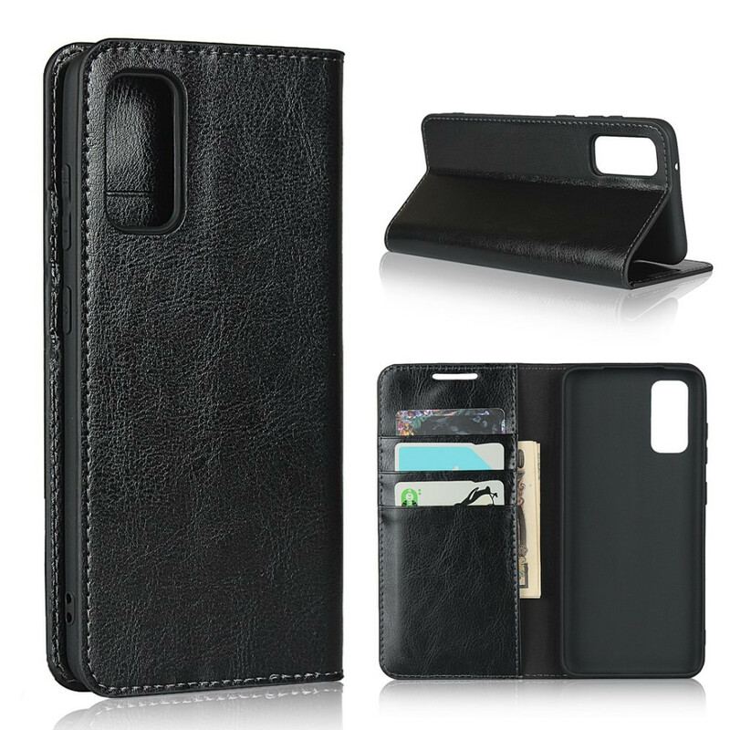 Capa De Celular Para Samsung Galaxy S20 Flip Couro Legitimo