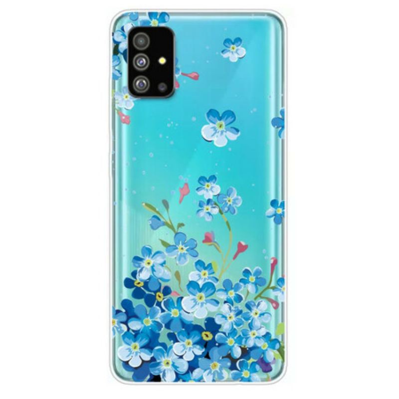 Capa De Celular Para Samsung Galaxy S20 Flores Azuis