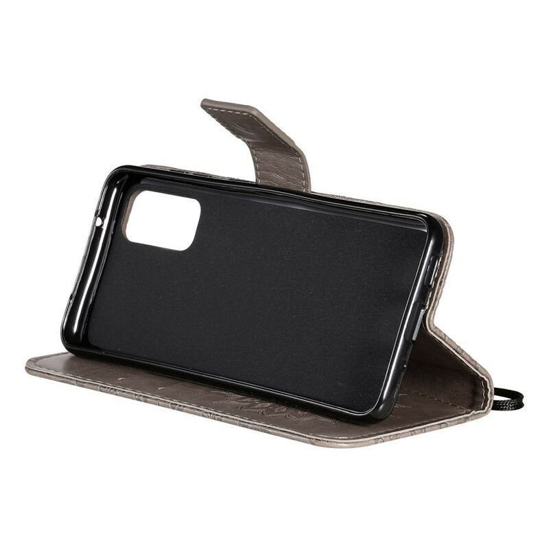 Capa De Couro Para Samsung Galaxy S20 Flor Do Sol