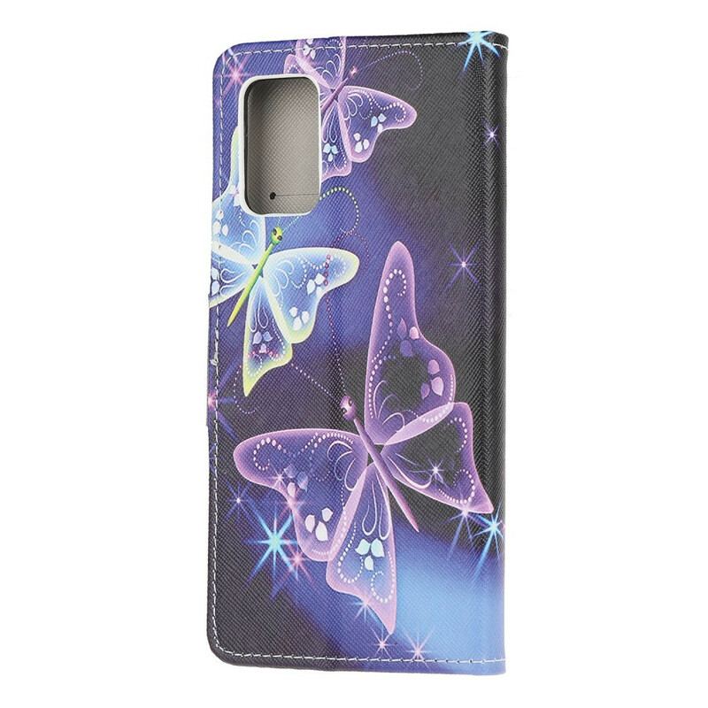Capa Flip Para Samsung Galaxy S20 Borboleta Real