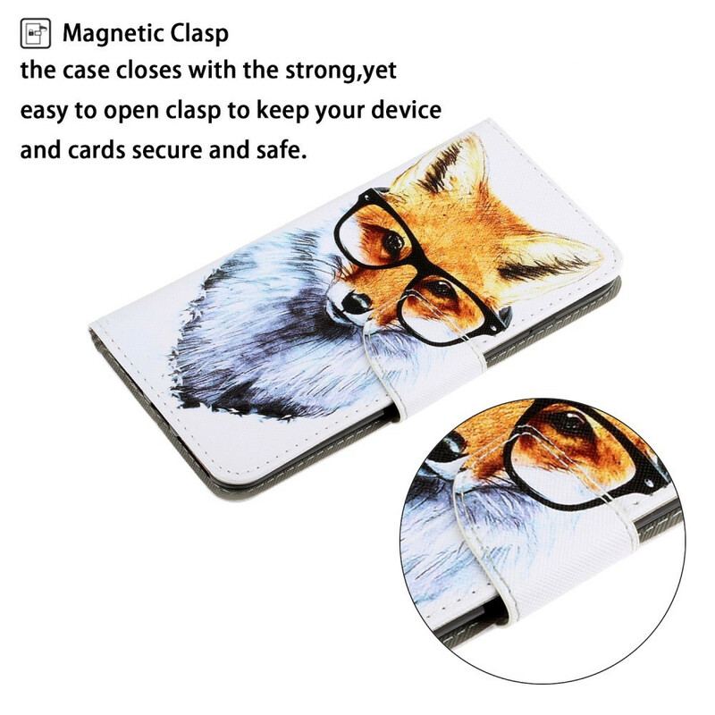 Capa Flip Para Samsung Galaxy S20 De Cordão Brainy Fox Com Alça