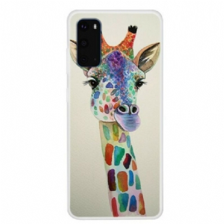 Capa Para Samsung Galaxy S20 Girafa Colorida