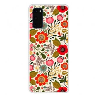 Capa Para Samsung Galaxy S20 Tapeçaria Floral