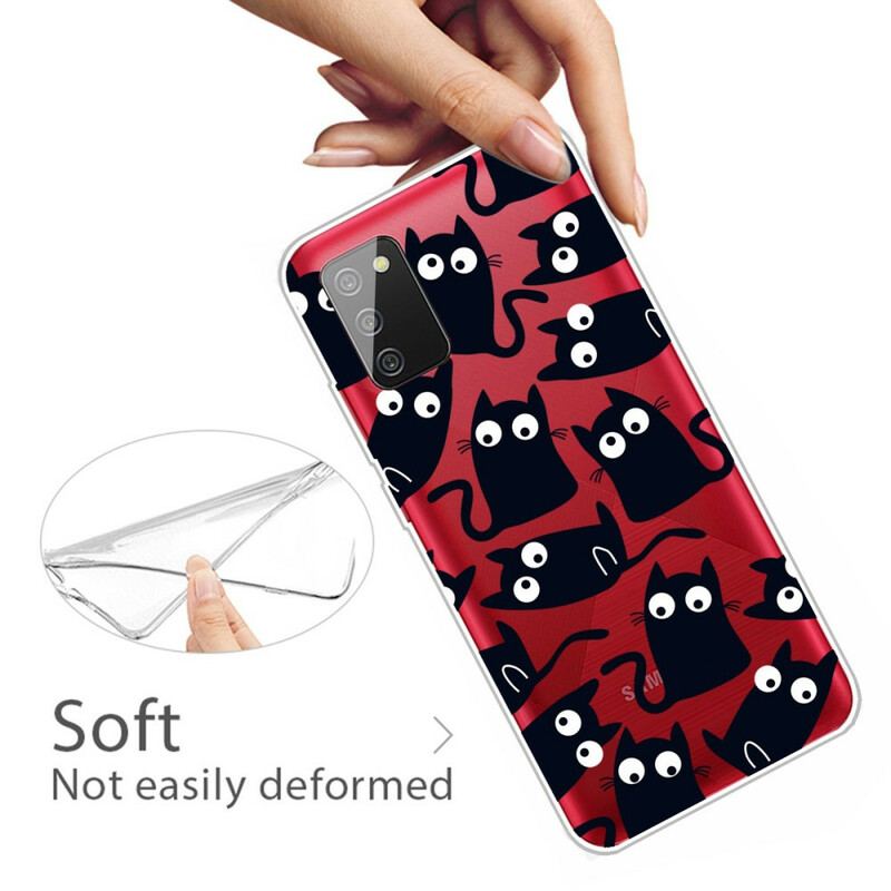 Capa De Celular Para Samsung Galaxy A02s Ratos Pretos