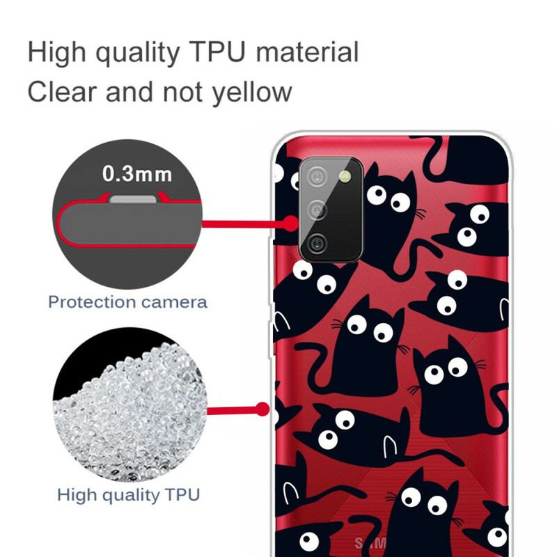 Capa De Celular Para Samsung Galaxy A02s Ratos Pretos
