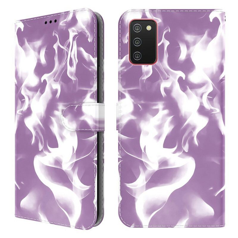 Capa Em Pele Para Samsung Galaxy A02s Padrão Abstrato
