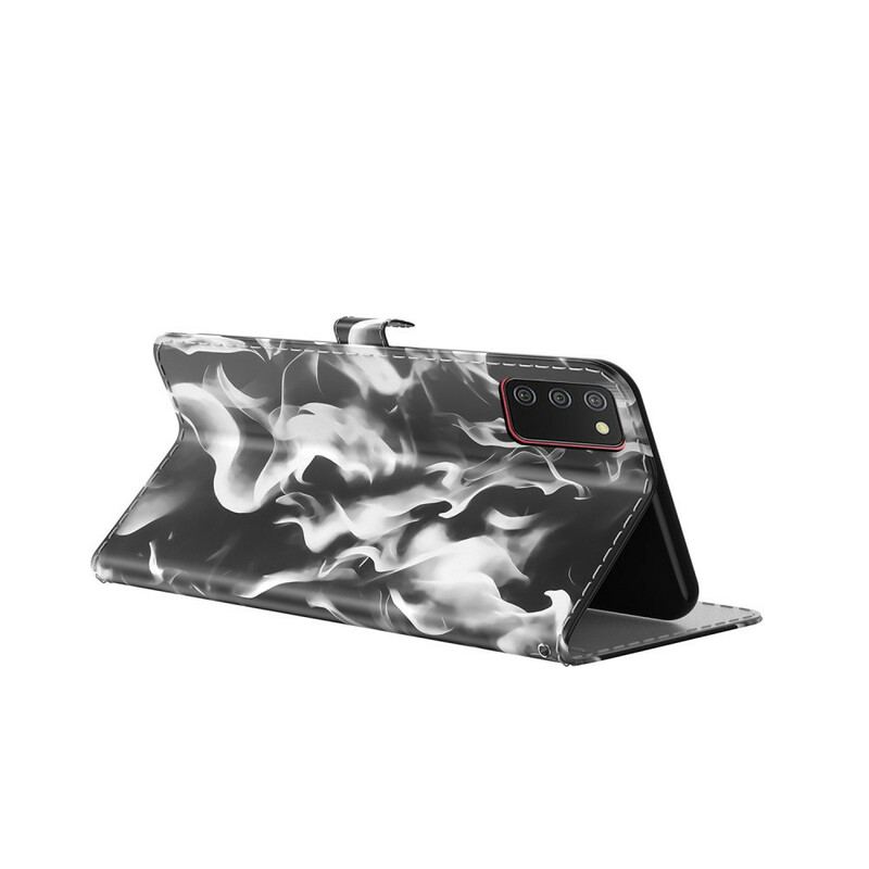 Capa Em Pele Para Samsung Galaxy A02s Padrão Abstrato