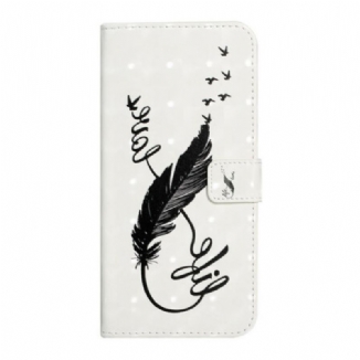 Capa Flip Para Samsung Galaxy A02s Pena Vida E Amor