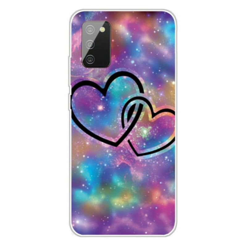 Capa Para Samsung Galaxy A02s Corações Acorrentados