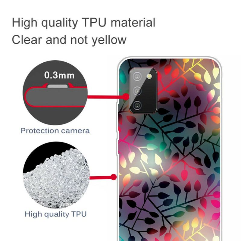 Capa Para Samsung Galaxy A02s Folhas