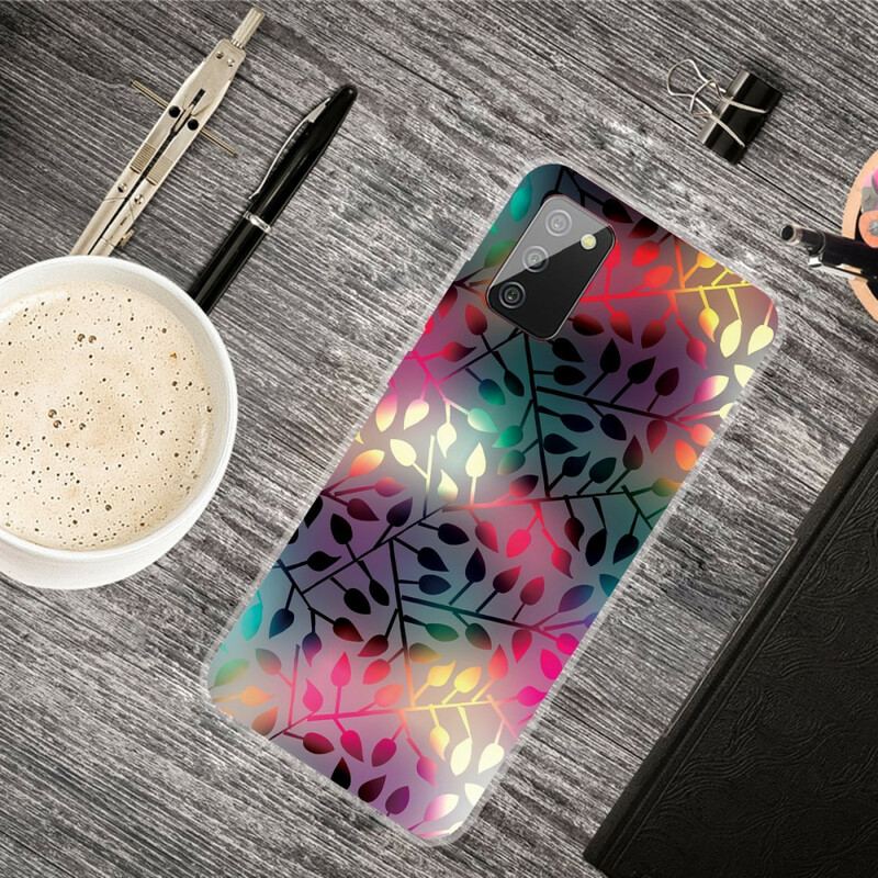 Capa Para Samsung Galaxy A02s Folhas