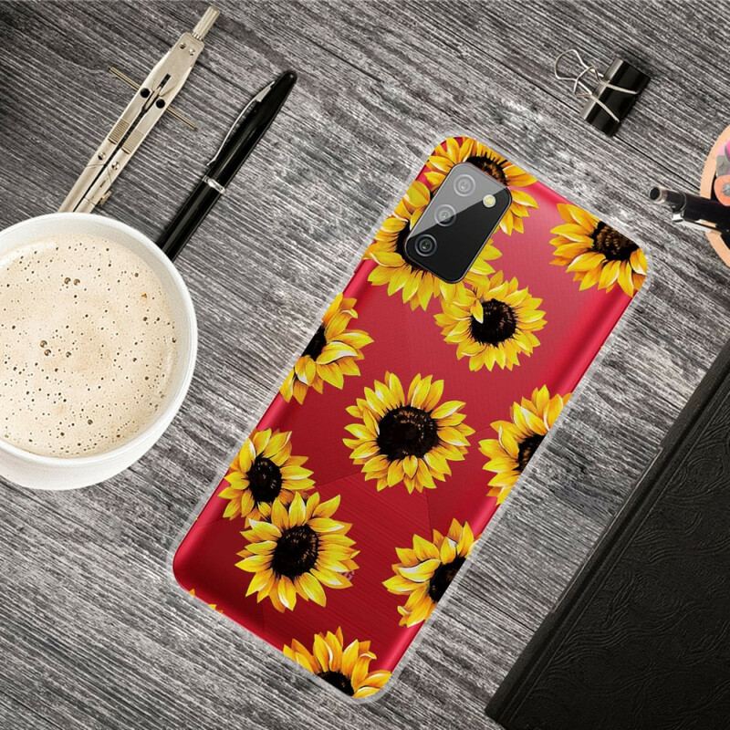 Capa Para Samsung Galaxy A02s Girassóis