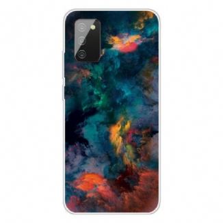 Capa Para Samsung Galaxy A02s Nuvens Coloridas