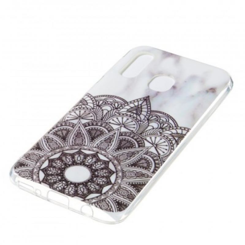 Capa De Celular Para Samsung Galaxy A40 Mandala Marmorizada
