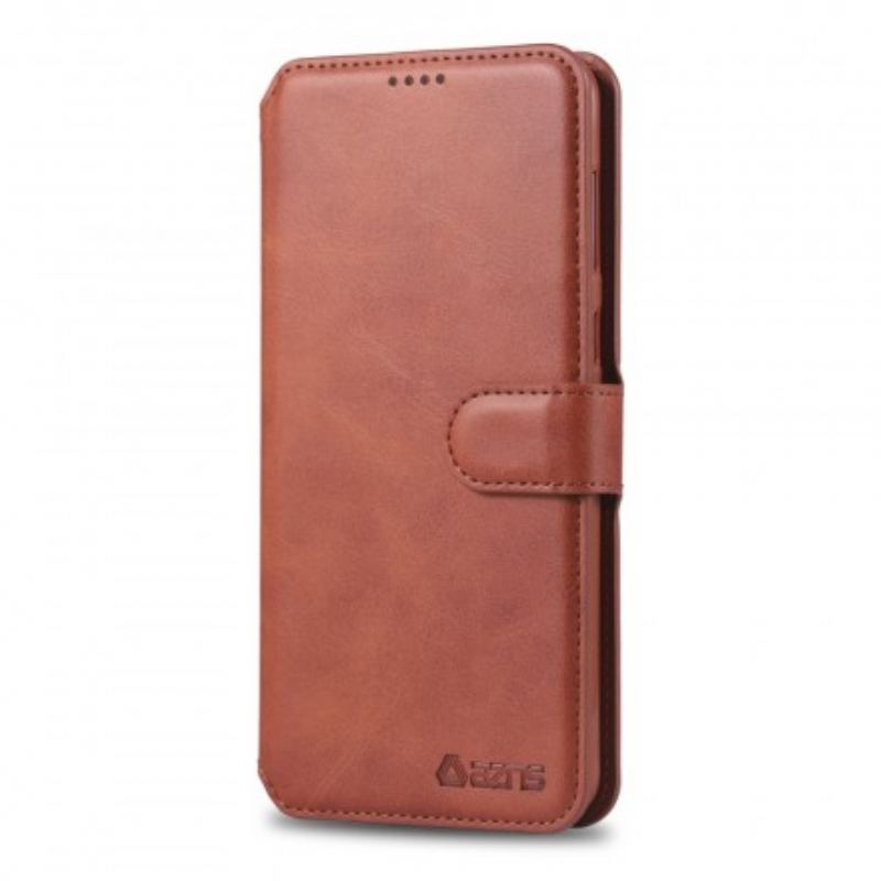 Capa De Couro Para Samsung Galaxy A40 Azns Retrô