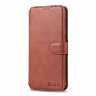 Capa De Couro Para Samsung Galaxy A40 Azns Retrô