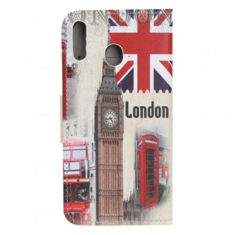 Capa Em Pele Para Samsung Galaxy A40 Vida Em Londres
