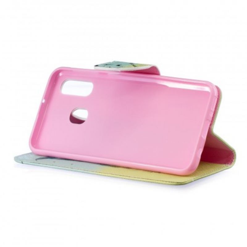 Capa Flip Para Samsung Galaxy A40 Aprender A Voar