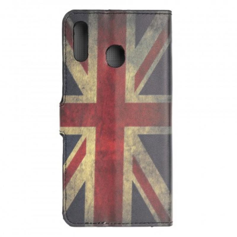 Capa Flip Para Samsung Galaxy A40 Bandeira Da Inglaterra