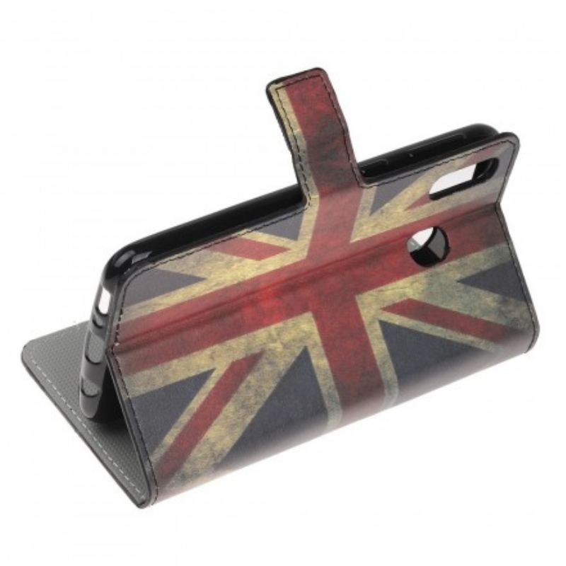 Capa Flip Para Samsung Galaxy A40 Bandeira Da Inglaterra