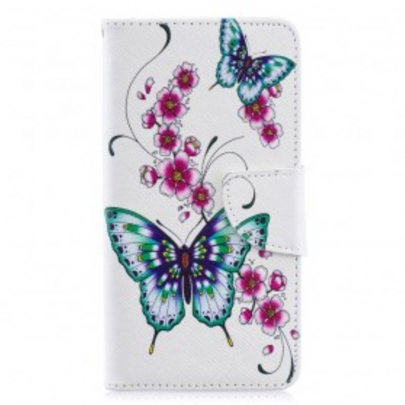 Capa Flip Para Samsung Galaxy A40 Borboletas Maravilhosas