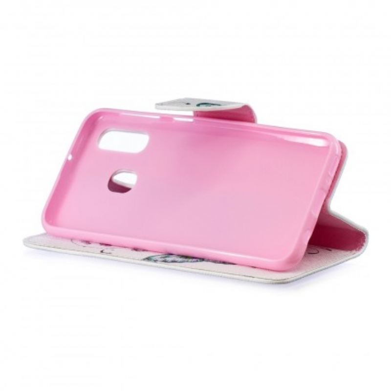 Capa Flip Para Samsung Galaxy A40 Borboletas Maravilhosas