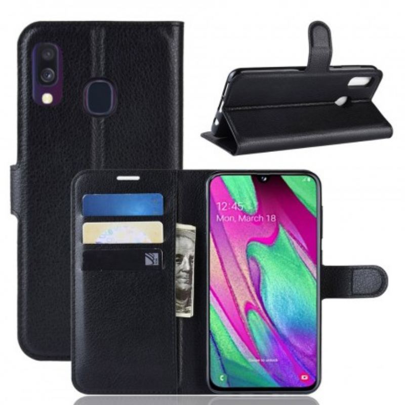 Capa Flip Para Samsung Galaxy A40 Clássico