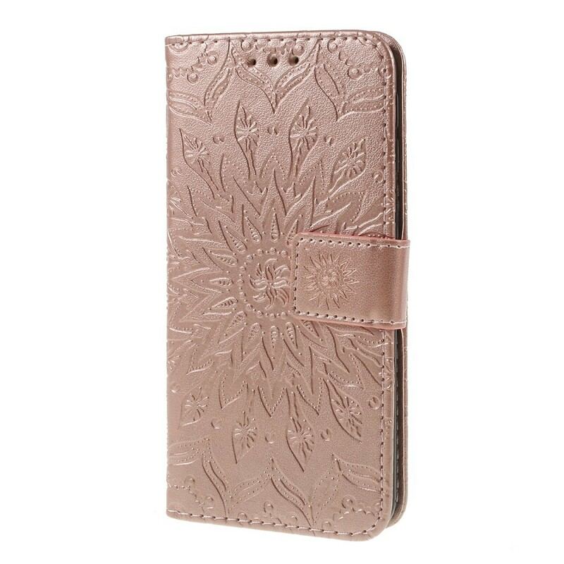 Capa Folio Para Samsung Galaxy A40 Flor Do Sol