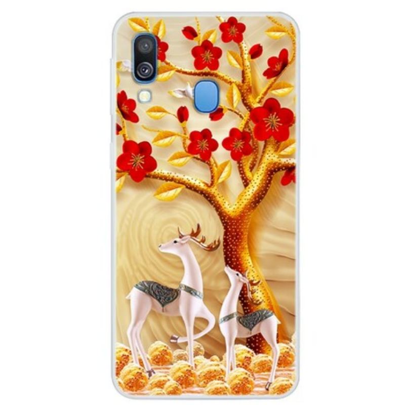 Capa Para Samsung Galaxy A40 Árvore Dourada