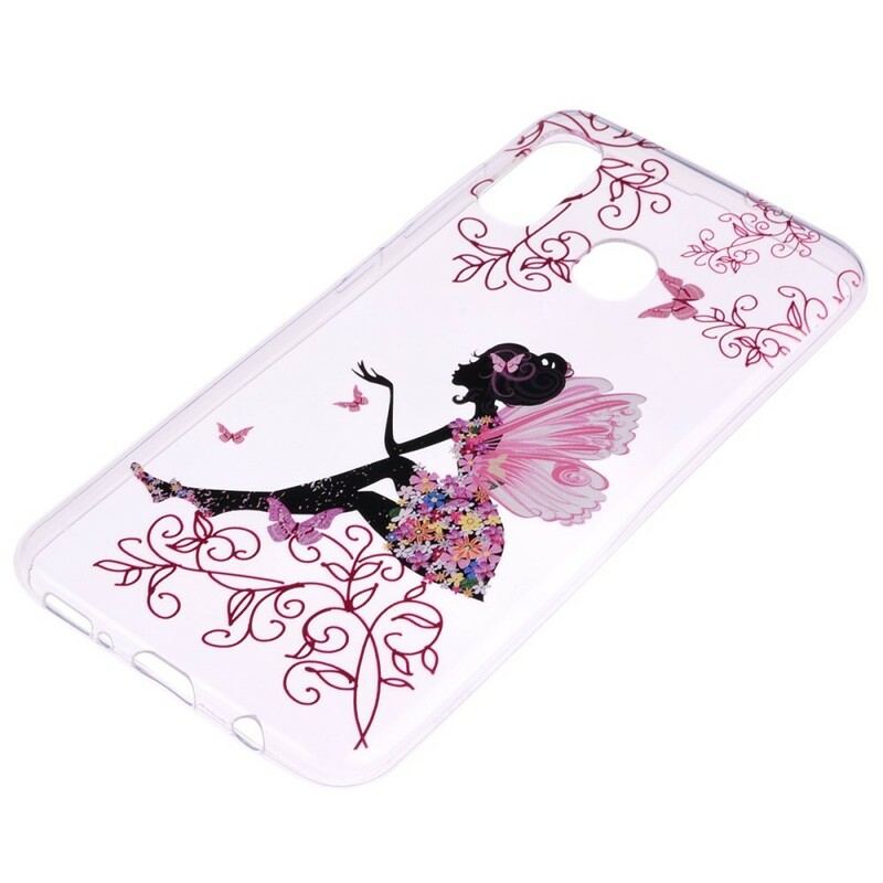 Capa Para Samsung Galaxy A40 Fada Das Flores Transparentes